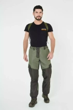 Демисезонный мужской костюм Onerus Горный -5 (Таслан,Флис) Тёмный хаки