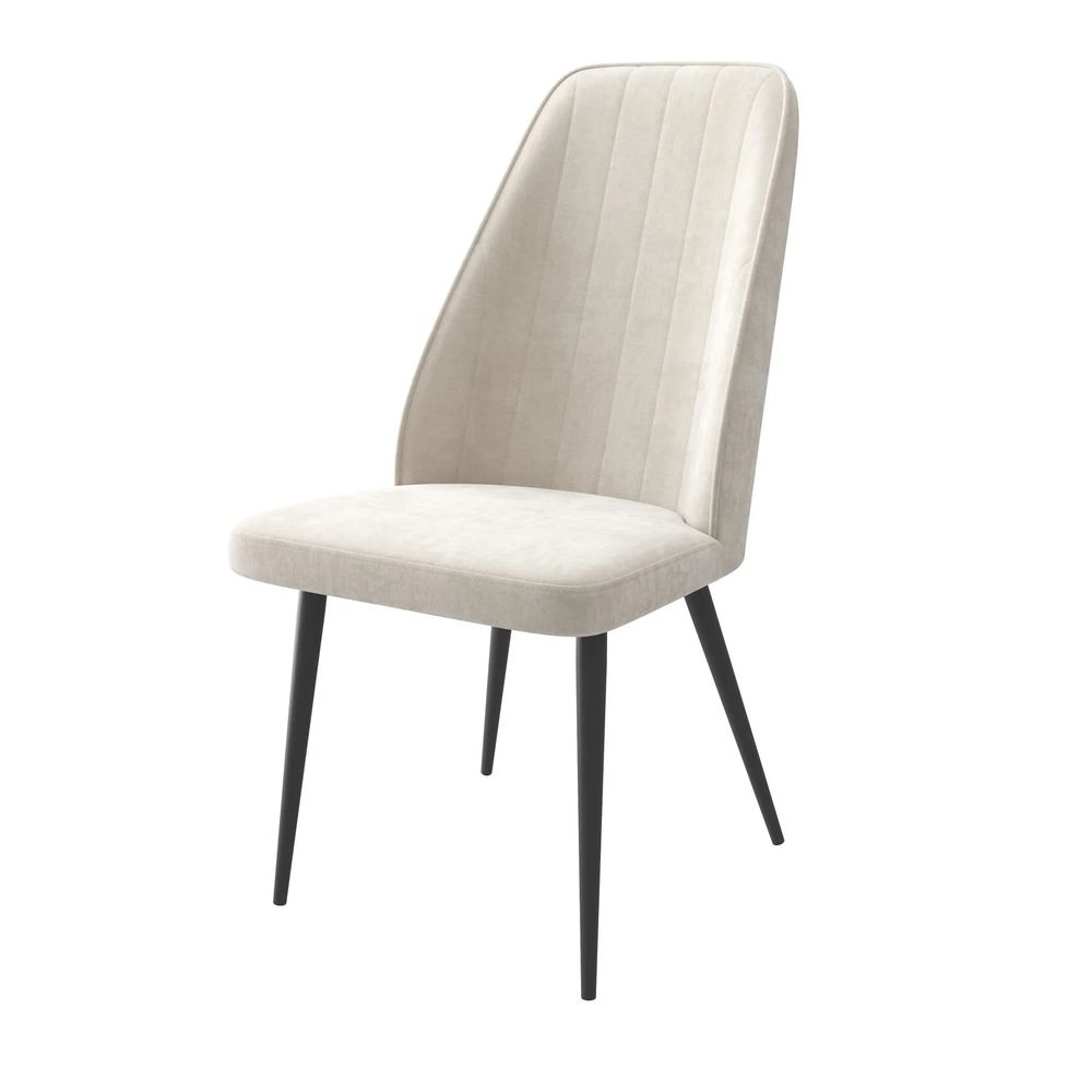 Стул LEONARD M-R1, b03 CREAM LUX/ЧЕРНЫЙ