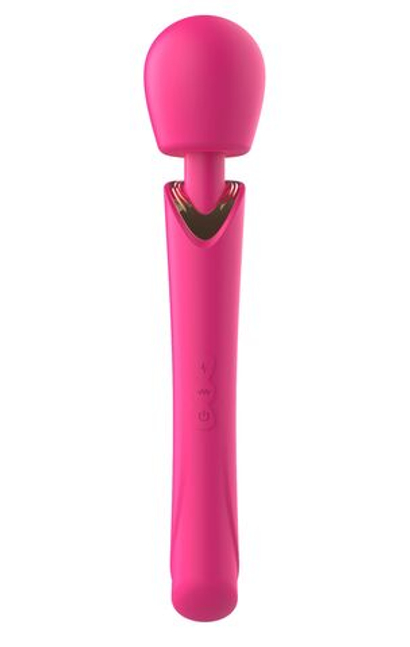 Вибратор-wand Secwell розовый, двусторонний, 30 см