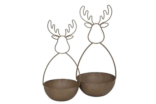 Набор из 2-х кашпо "Лоси" 9,5x21,5см / 11x25,5см