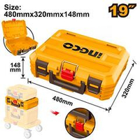 Ящик 19" для инструмента штабелируемый 480х320х148 мм INGCO PBXS102