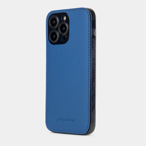 Чехол для iPhone 15 Pro Max Louis из кожи теленка, цвета синий королевский