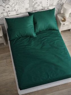 Постельное белье Simple House "Верона" евро   наволочки 50х70 2шт Простынь на резинке 180х200 см  Пододеяльник 200х215 см