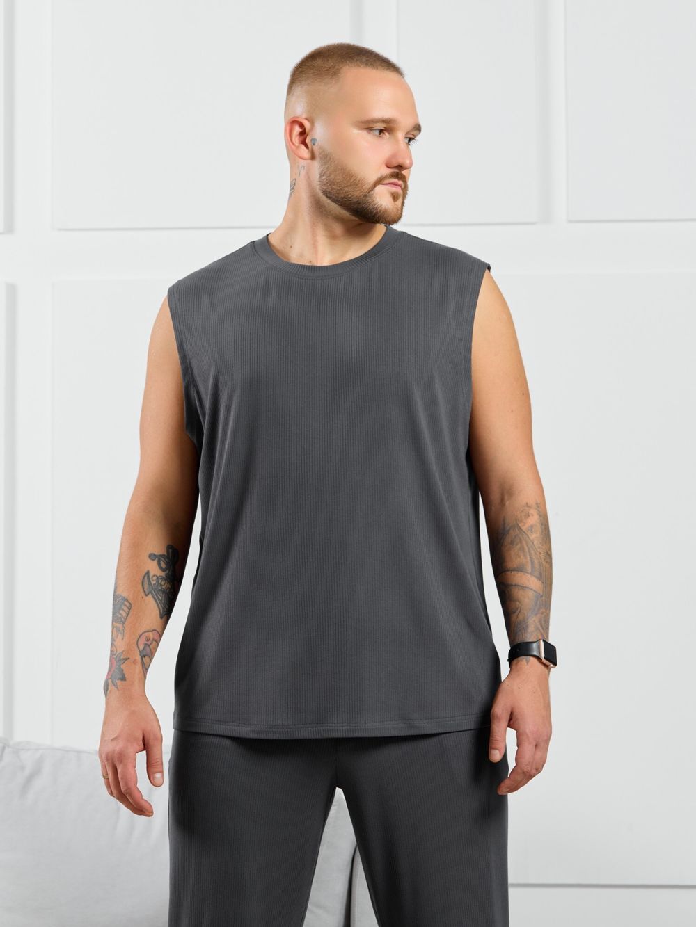 Майка мужская Алессандро-2 Виотекс ГРАФИТОВЫЙ