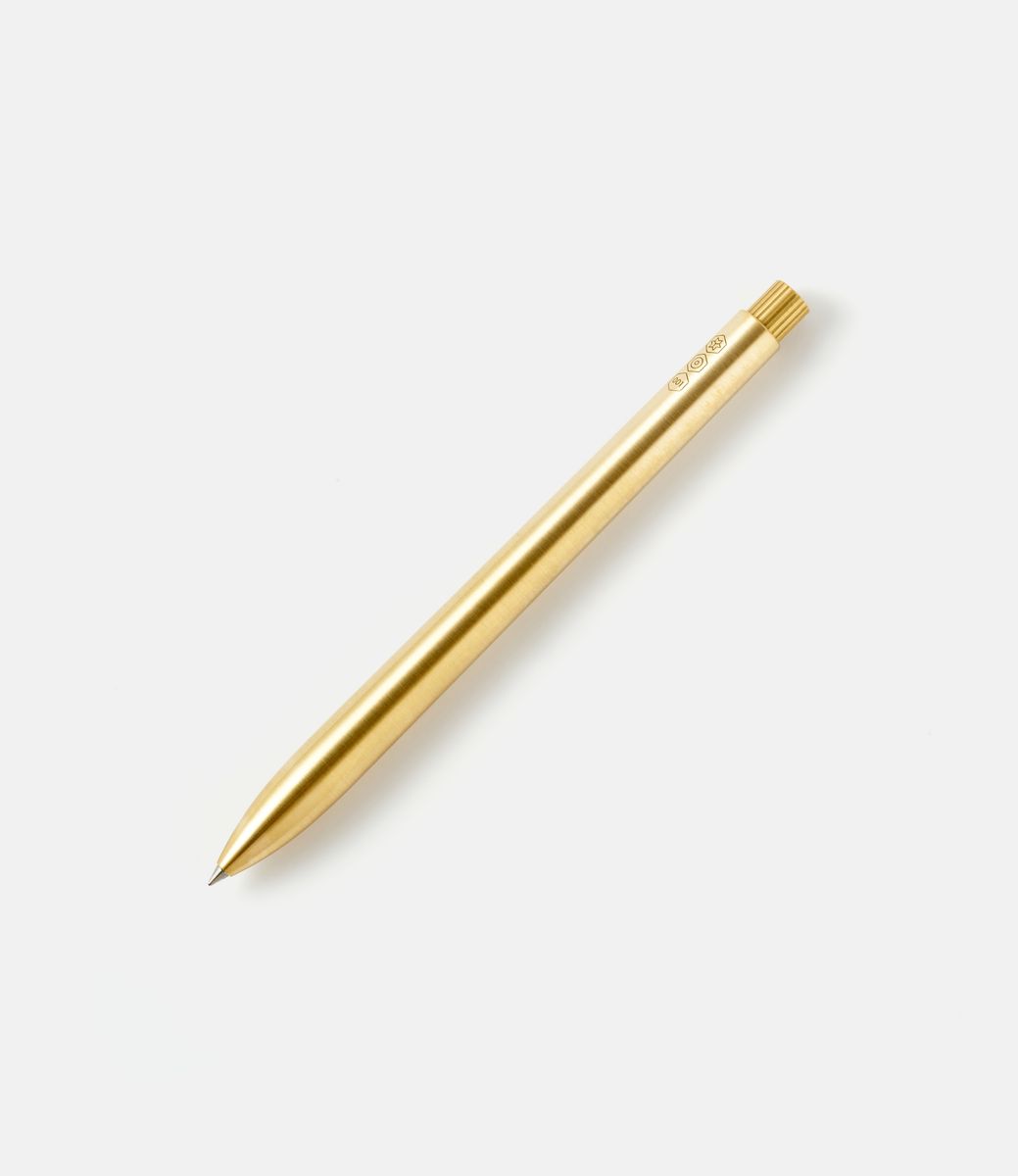 Ajoto The Pen Brass Natural Brushed — ручка-роллер из латуни