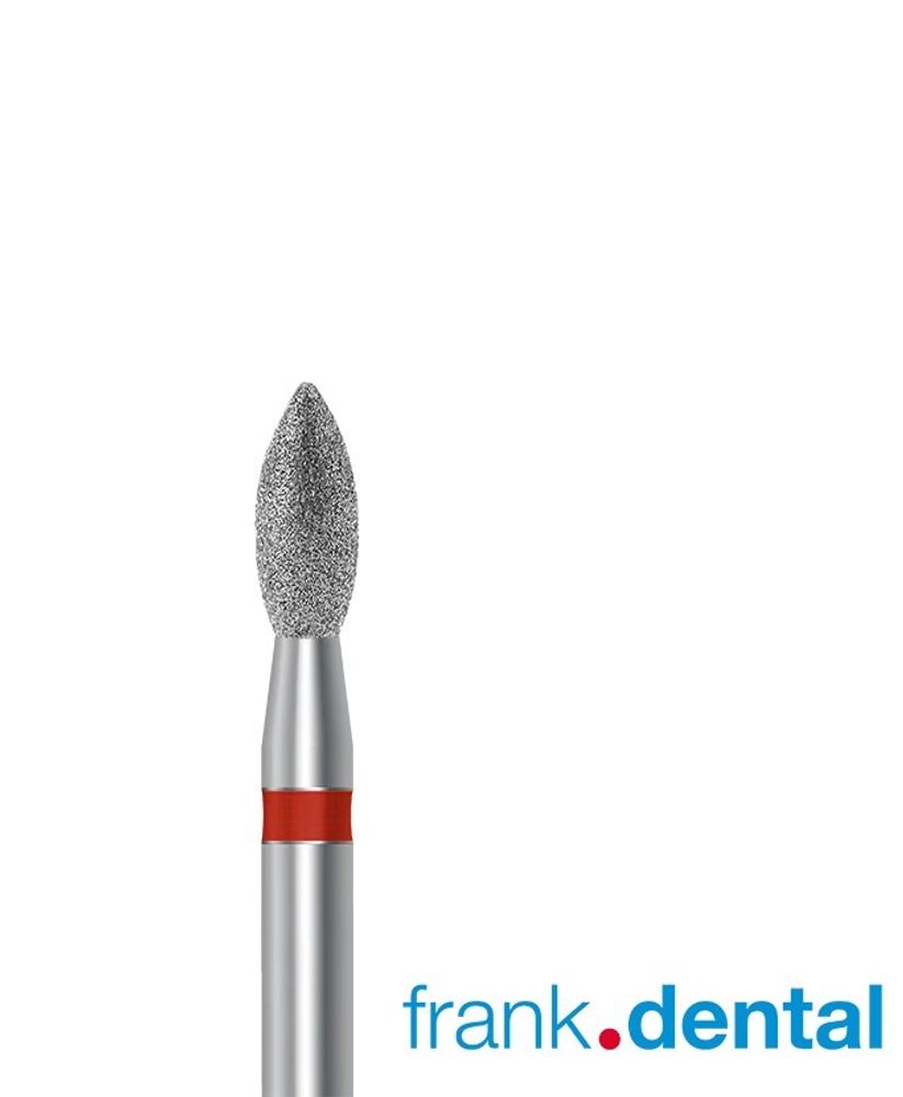 Бор алмазный красный Frank Dental типа FG - D.368.021.F.FG