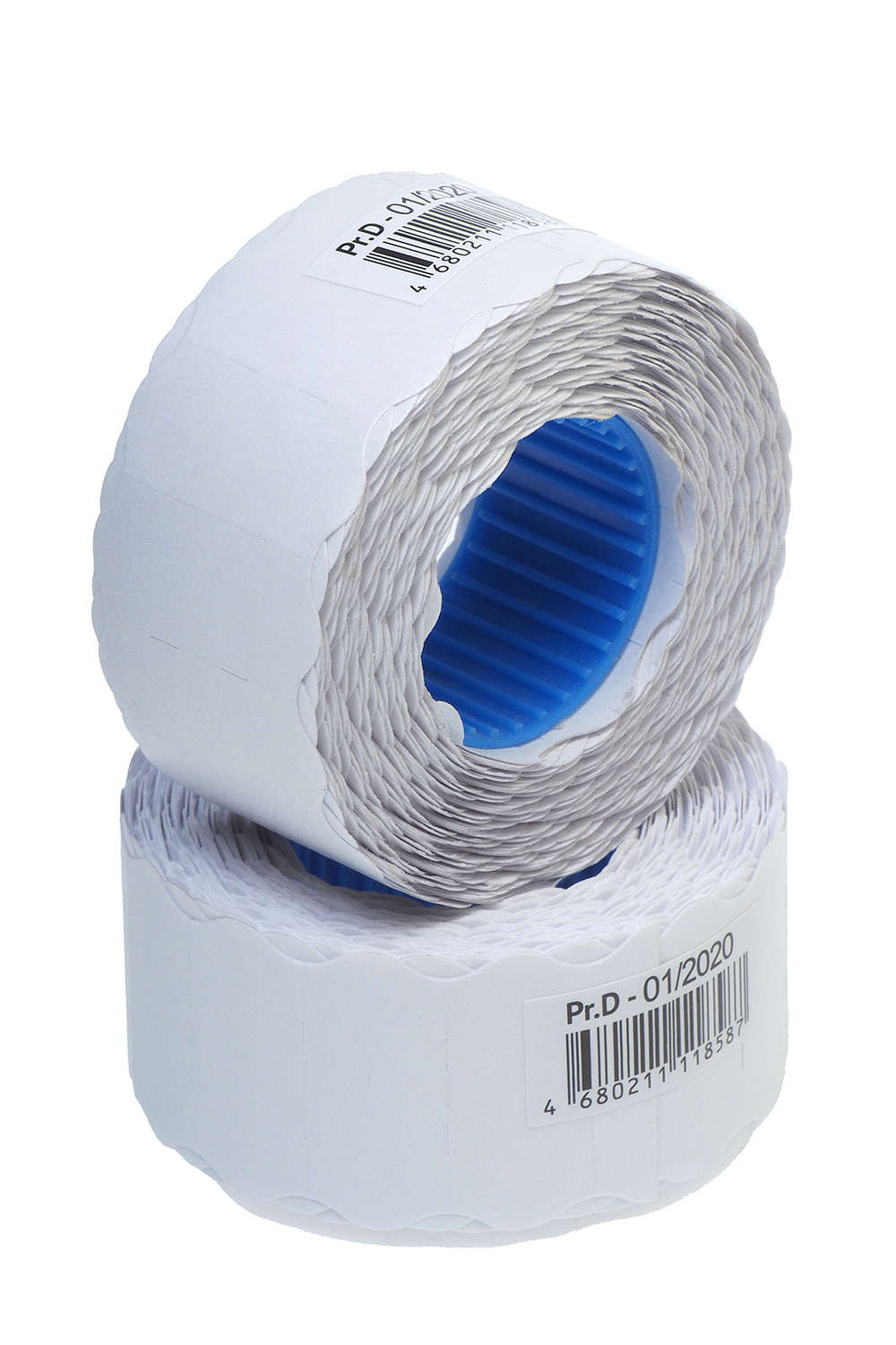 Этикет-лента 26ммх12мм белая волна Office Space 800шт/рол (243299)