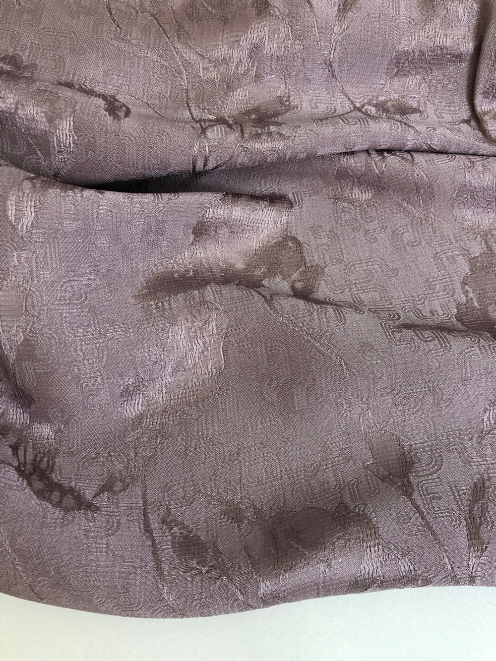 Плательная вискоза, розовый темный, жаккард цветы C3