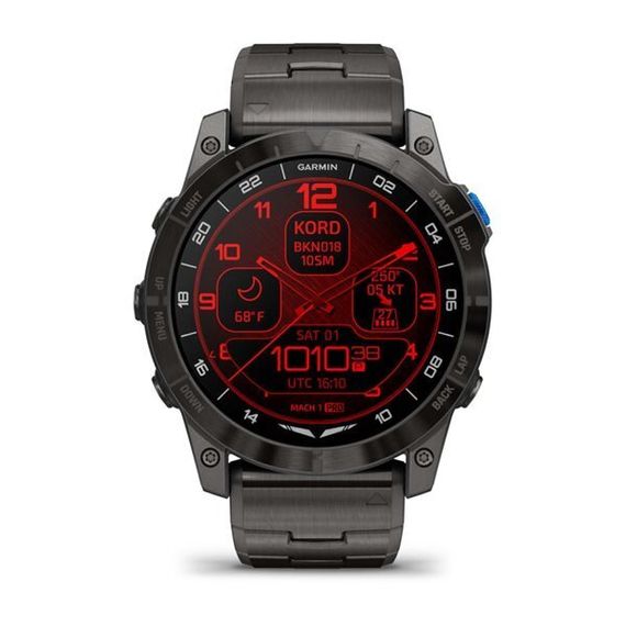 Умные авиационные часы Garmin D2™ Mach 1 Pro с титановым браслетом