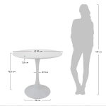 Стол Bradex Home Tulip диам. 90см, белый