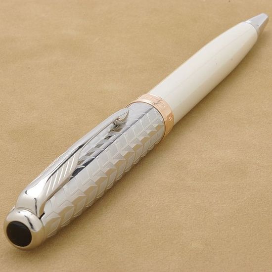 Шариковая ручка Parker Sonnet`11 Pearl CT K540, цвет: жемчужный/металлический, стержень: Mblack S0947340