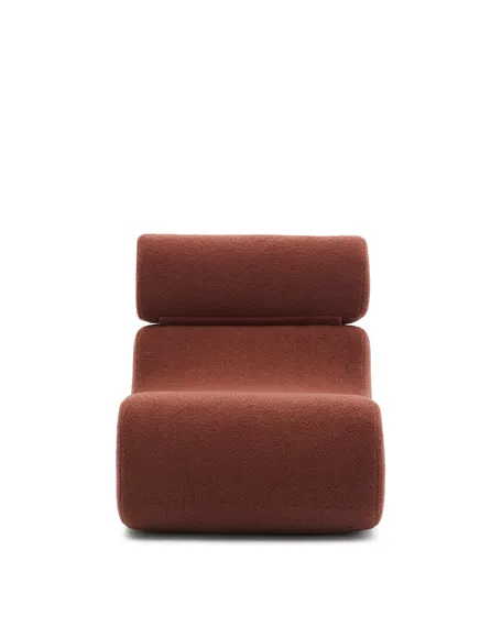 Кресло Club терракотовое букле