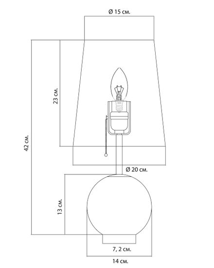 Настольная лампа “Бетани”
