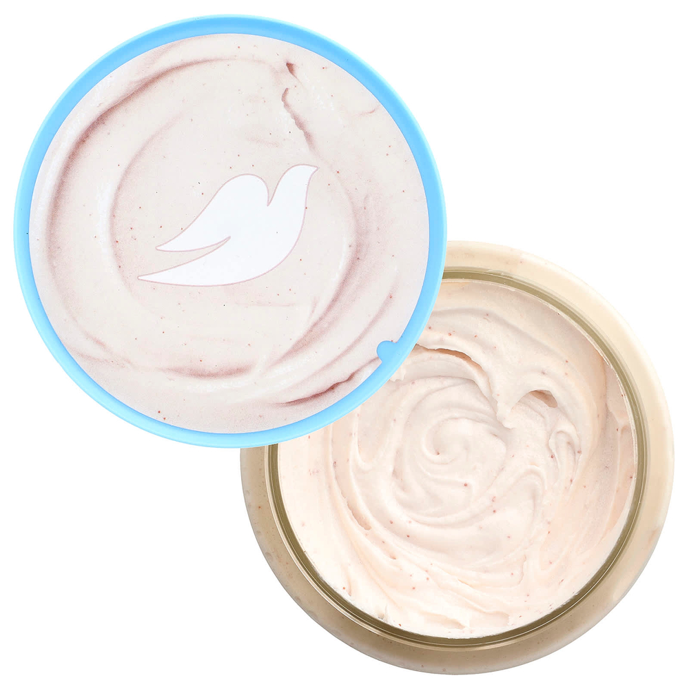 Dove, скраб для тела, измельченная макадамия и рисовое молоко, 425 г (15 унций)