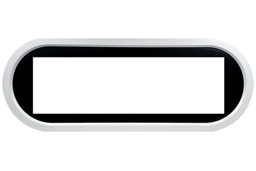 Каминокомплект Ellipse - Белый с черным с очагом Vision 60 LED