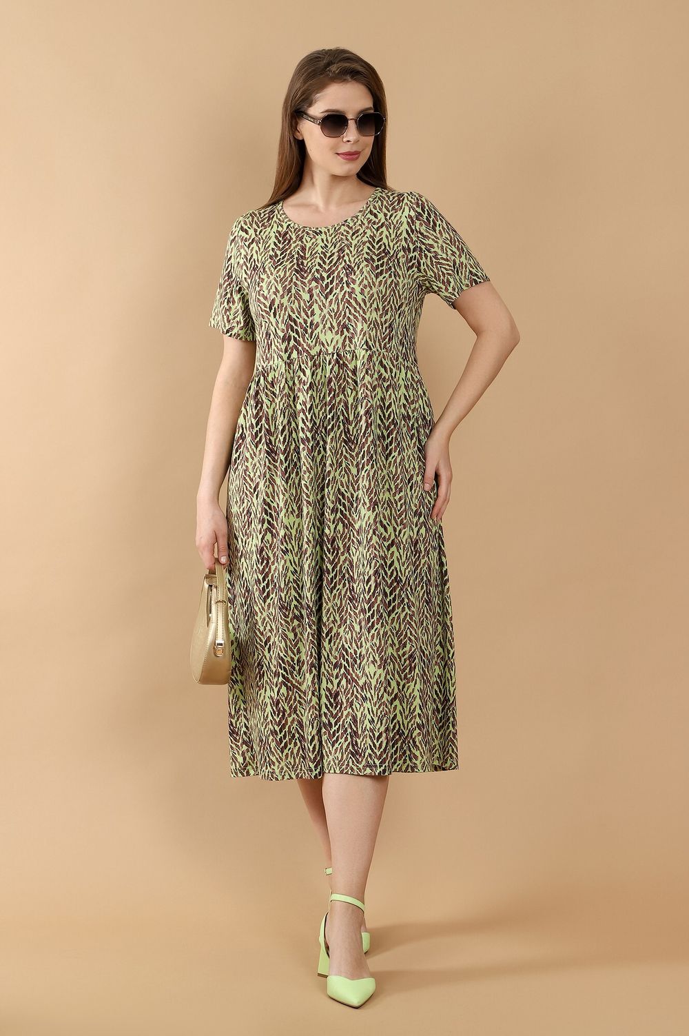 Платье Дыхание лета-1 Виотекс ЗЕЛЁНЫЙ