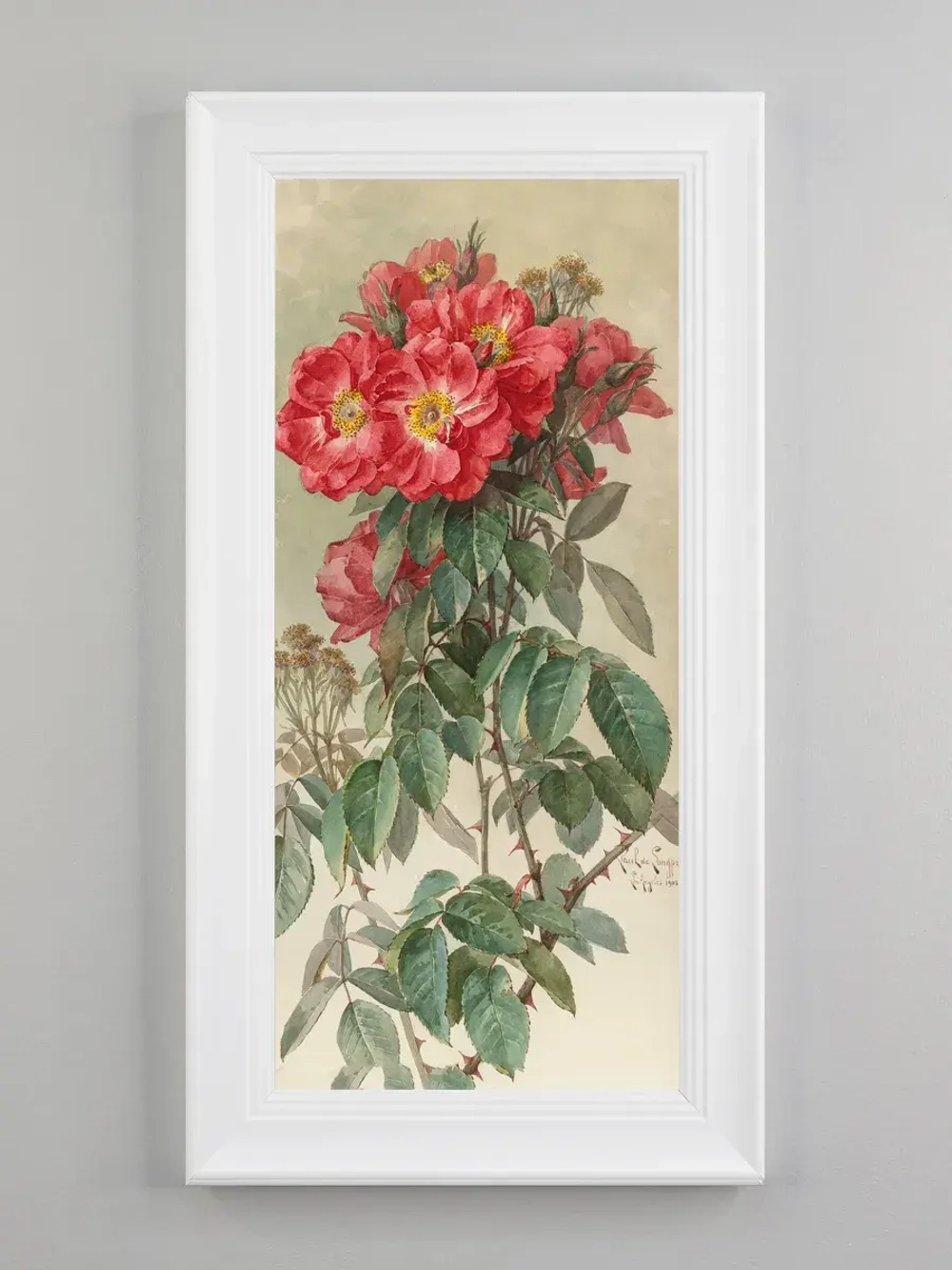 Картина на стену интерьерная на холсте в раме 21*40 см