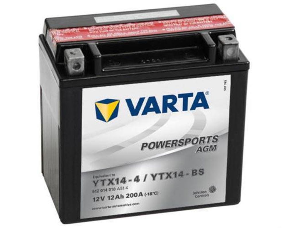 Аккумулятор Varta AGM YTX14-BS