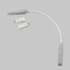 Двусторонний коннектор с проводом для светодиодной ленты 220В 201206 Led Strip 201206