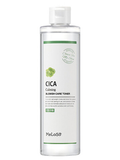 Meloso Toner Cica Calming Blemish Care Тонер для проблемной кожи лица успокаивающий, 300 мл