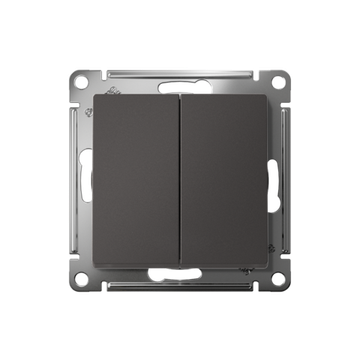 Выключатель 2-кл. AtlasDesign (сх. 5) 10AX механизм базальт SE ATN001451