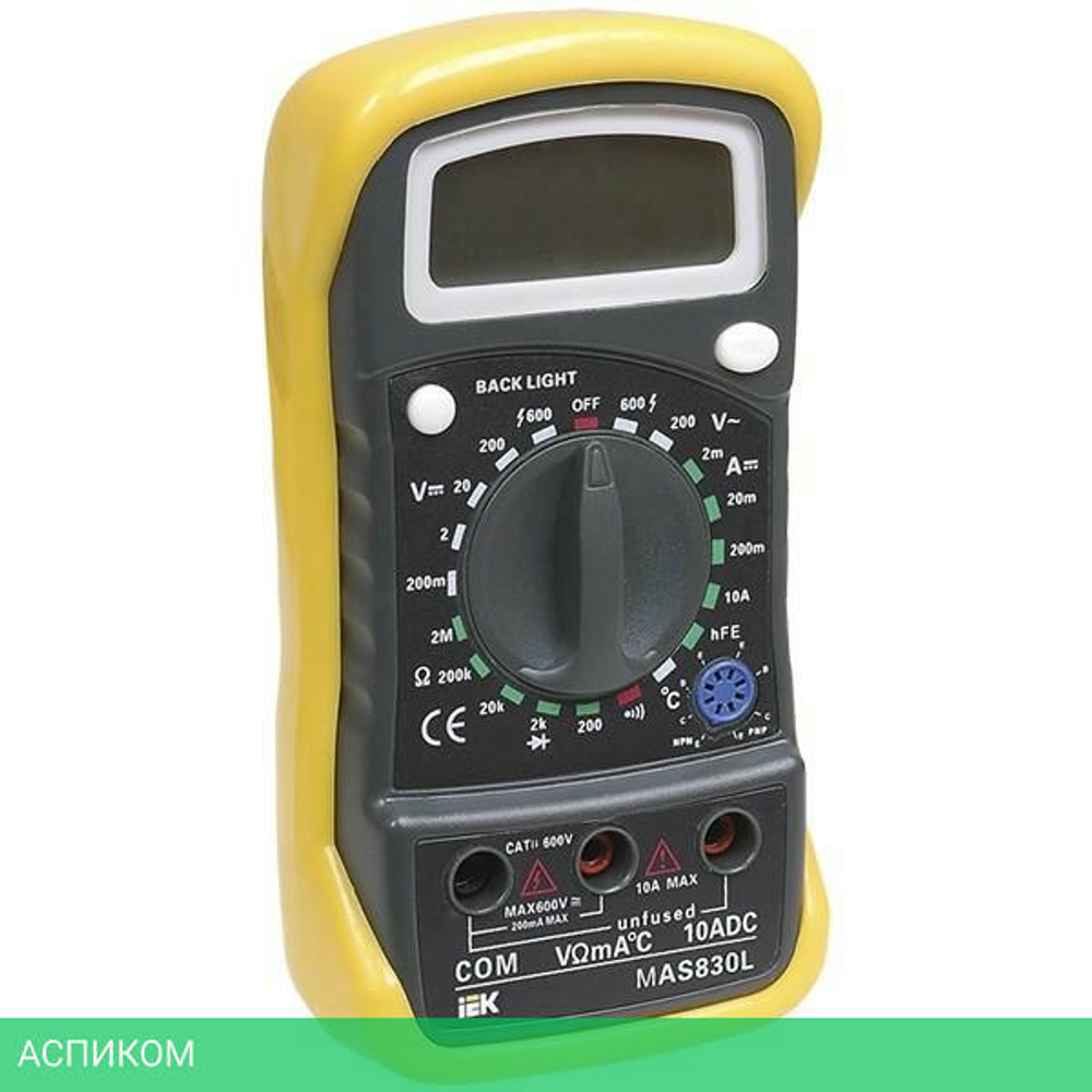 Мультиметр IEK Master MAS830L (TMD-3L-830)