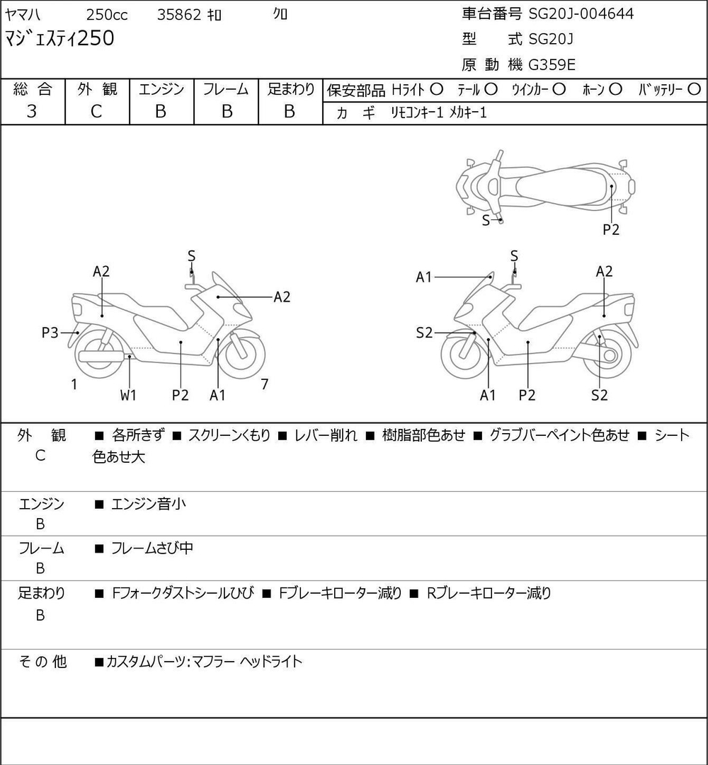 Yamaha Majesty 250 041993