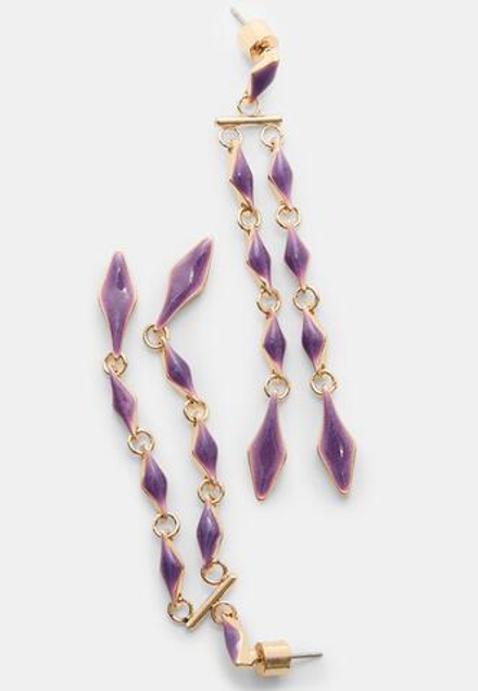 STRADIVARIUS Серьги-подвески, сиреневый