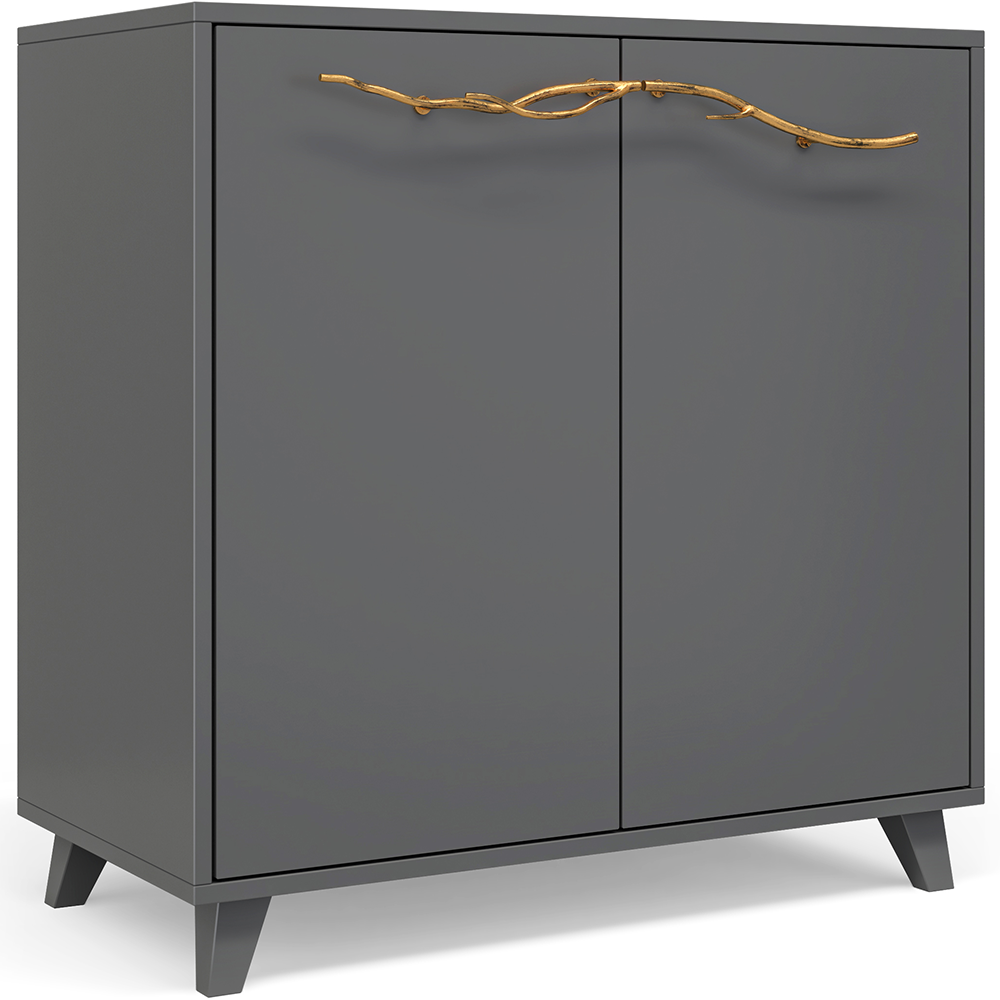 Комод Арт Сканди с 2 полками Серый Амбер