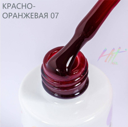 Гель-лак ТМ "HIT gel" №07 Red, 9 мл