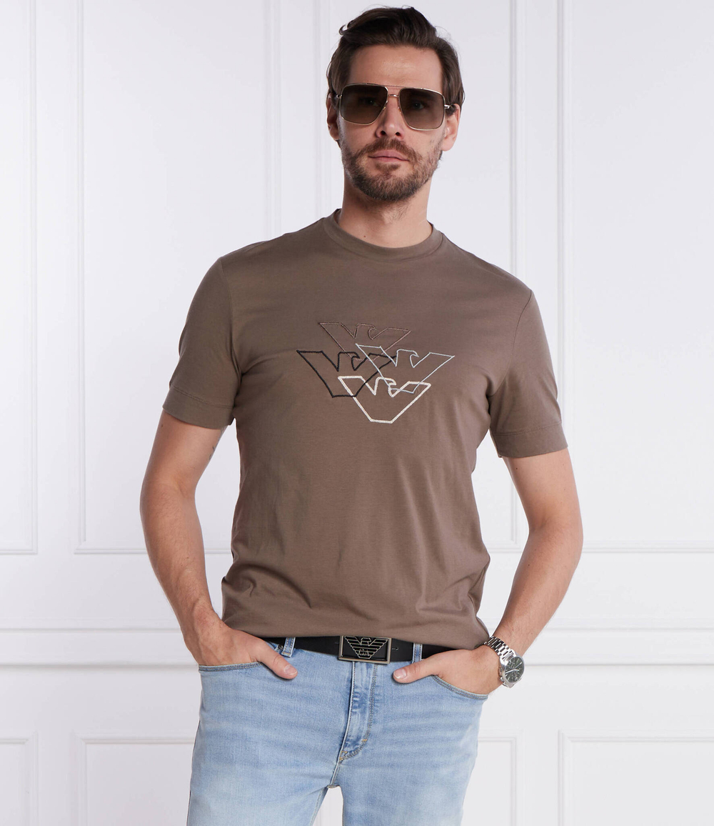 Футболка Emporio Armani - хаки(6R1T74 1JPZZ)