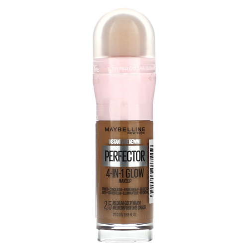 Maybelline, Instant Age Rewind, Perfector, сияющий макияж 4-в-1, 2,5 средне-глубокий теплый, 20 мл (0,68 жидк. унц.)