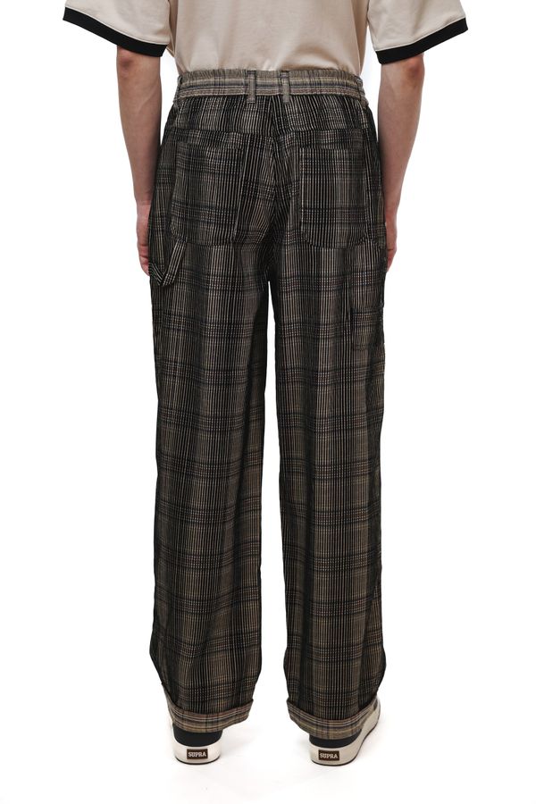 Брюки Velvet Tartan коричневые / черные - фото 6