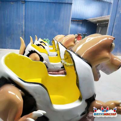 Большая катальная горка «Полет Дино», 6 кабин 12 мест, 22×18×3,5 м