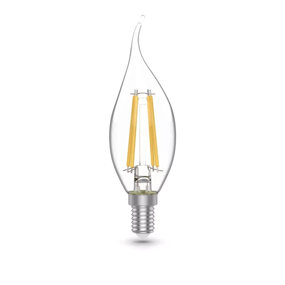 Лампа Gauss LED Filament Basic Свеча на ветру 4,5W Е14 400lm 2700К  1041115