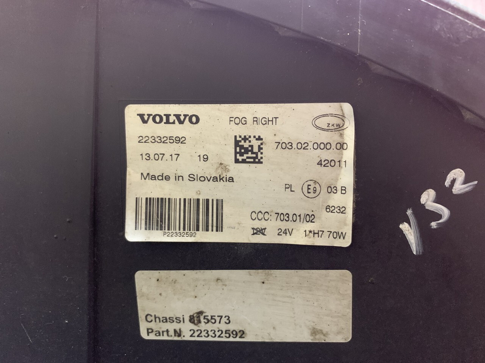 Фара противотуманная правая 2017г