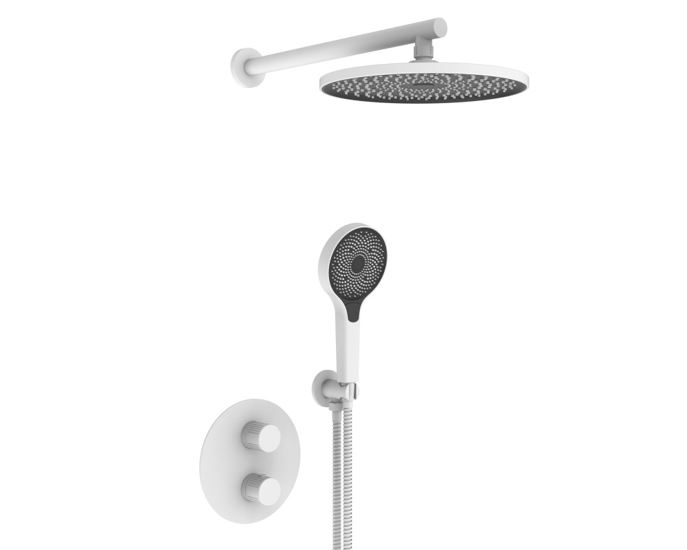 25003-2F Встроенный смес для душа с 2-функ. (БЕЛЫЙ) ViEiR  (6/1шт)