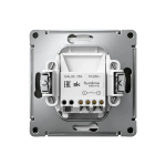 ARTGALLERY 1-клавишный ВЫКЛЮЧАТЕЛЬ КНОПОЧНЫЙ, 10А, механизм, быстрозажим. клем., БАЗАЛЬТ