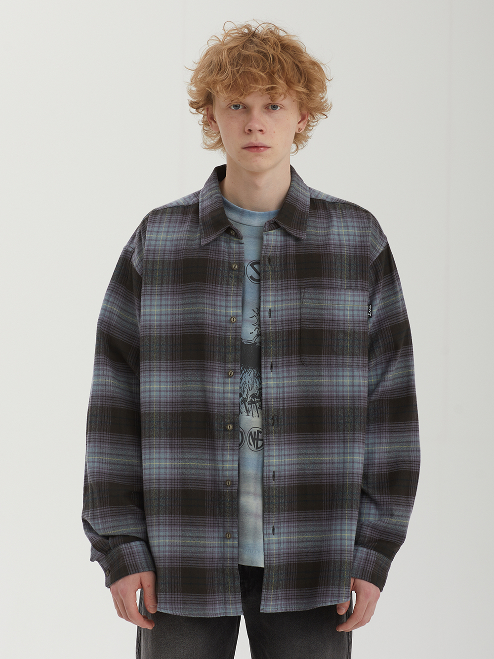 Мужская Рубашка Flannel Check