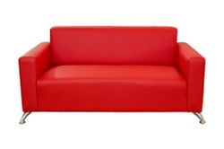 Диван нераскладной из массива бруса "Коломбо" Иск.кожа