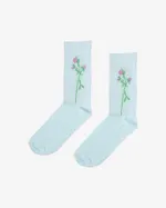 Носки Гербарий Клевер голубые