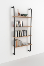 Настенная консоль с 4 полками - сосна