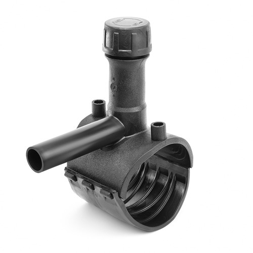 Седёлка электросварная с фрезой для врезки под давлением ПЭ100 SDR11 Ру16 FOX (Польша)