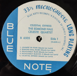 Винтажная виниловая пластинка LP Edmond Hall, The Edmond Hall Celeste Quartet, Edmond Hall All Star Quintet Celestial Express (USA 1969)