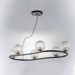 815267 Люстра BARI 6х10W(led) G9 ЧЕРНЫЙ МАТОВЫЙ/ЗОЛОТО