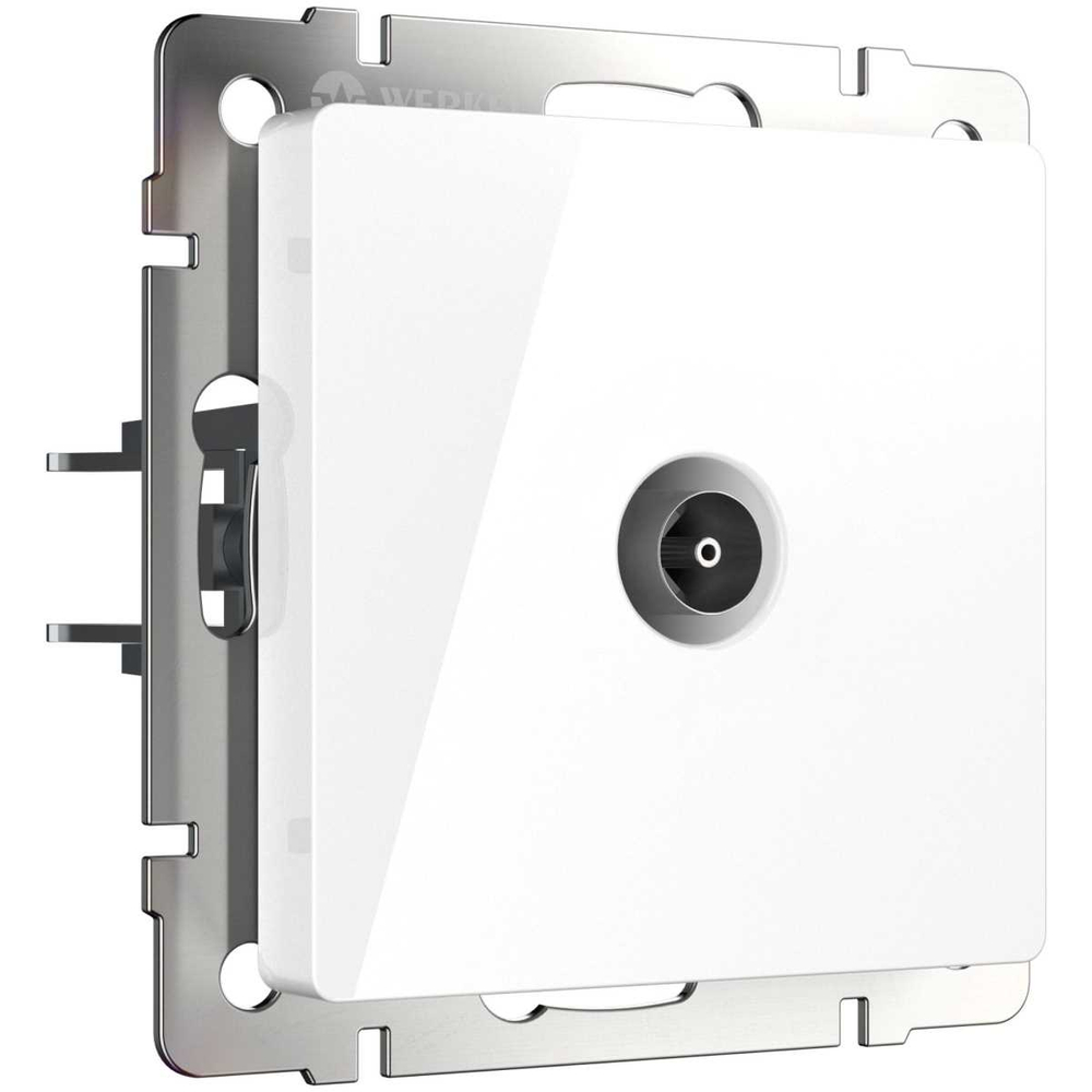 W1184001/ ТВ-розетка проходная (белая)