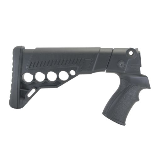 Приклад телескопический с патронташем на Бекас 12, 16, DLG Tactical. Черный