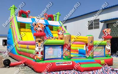 Коммерческий батут "Тигриная страна 2" 9,5*6*5,8 м