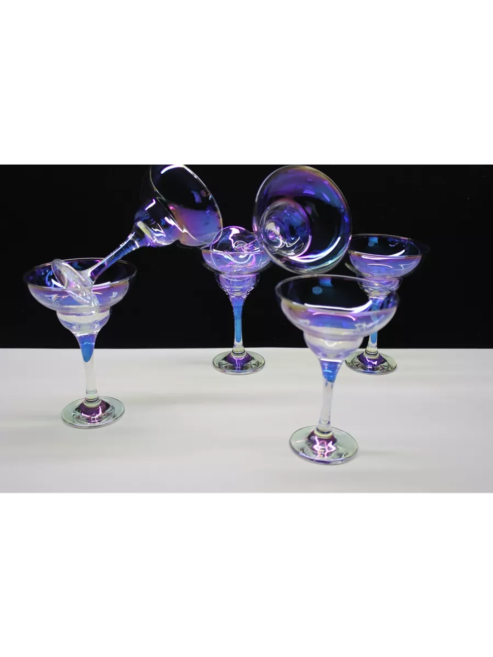 Бокалы для вина "Радужная коллекция" 6 шт