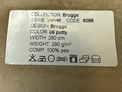 Бархат Brugge putty (Брюгге путти) 06